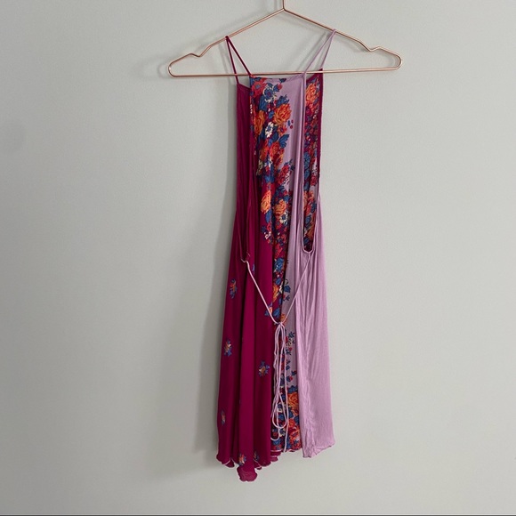 Free People Its a Cinch Print Slip Dress Floral Size Small - Picture 4 of 9
